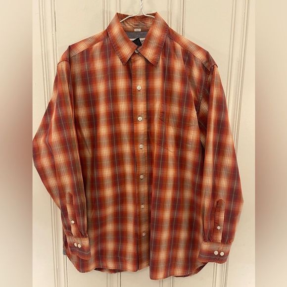Magellan Sportswear‎ Mens Long Sleeve Button Down Plaid Shirt Size M - Picture 2 of 3
